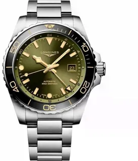 Longines HydroConquest L3.890.4.06.6 43mm Stainless steel Green