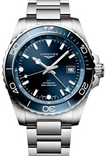 Longines HydroConquest L3.890.4.96.6 43mm Stainless steel Blue