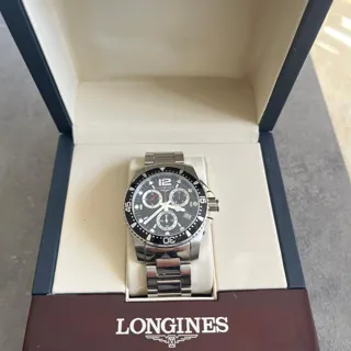 Longines HydroConquest L38434562 41mm Stainless steel Black