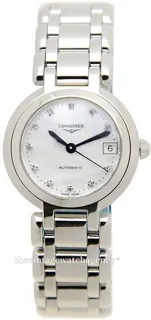 Longines PrimaLuna L8.111.4.87.6 26.5mm Stainless steel White