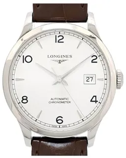 Longines Record L2.820.4 39mm Stainless steel Silver