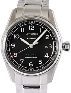 Longines Spirit L3.811.4.53.9 42mm Stainless steel Black