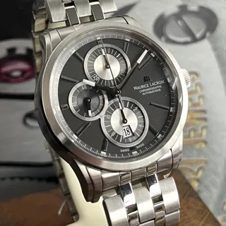 Maurice Lacroix Pontos Chronographe PT6188-SS002-830 43mm Stainless steel Gray