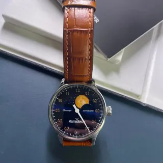 MeisterSinger Lunascope LS908G 40mm Stainless steel Blue and Golden