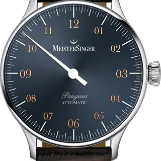 MeisterSinger Pangaea PM917G 40mm Stainless steel Blue