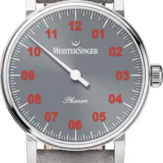 MeisterSinger Phanero PH307R 36mm Stainless steel Gray