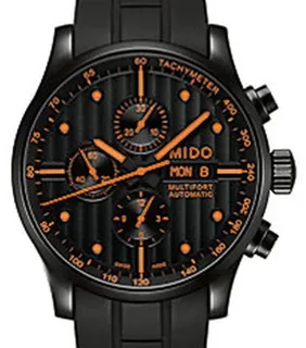 Mido Multifort M005.614.37.051.01 44mm Stainless steel Black