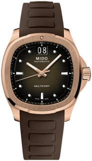 Mido Multifort M049.526.37.291.00 39mm Rose gold and Stainless steel and PVD brown