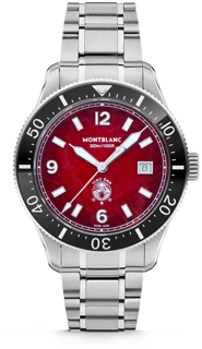 Montblanc Iced Sea 132291 41mm Stainless steel Red