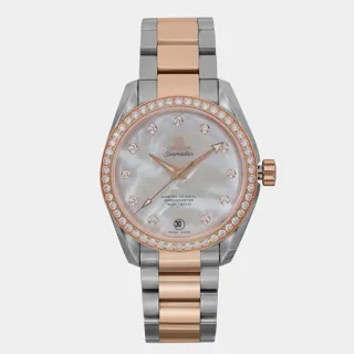 Omega Aqua Terra 231.25.39.21.55.001 Stainless steel and 18k rose gold White