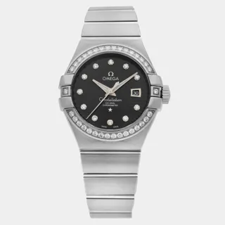 Omega Constellation 123.55.31.20.51.001 White gold Black