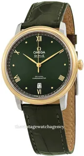 Omega De Ville 424.23.40.20.10.001 Yellow gold Green