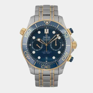 Omega Seamaster Stainless steel and 18k yellow gold Blue