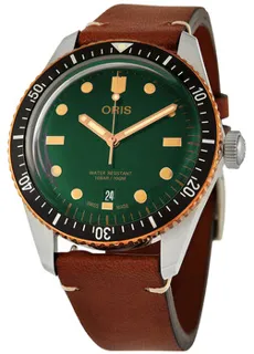 Oris Divers Sixty Five 01 733 7707 4357-07 5 20 45 Bronze and Stainless steel Green