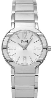 Piaget Polo 27500 28mm White gold Silver