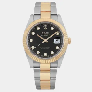 Rolex Datejust 126333 Stainless steel and 18k yellow gold Black