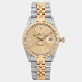 Rolex Datejust 16013 Stainless steel and 18k yellow gold Champagne