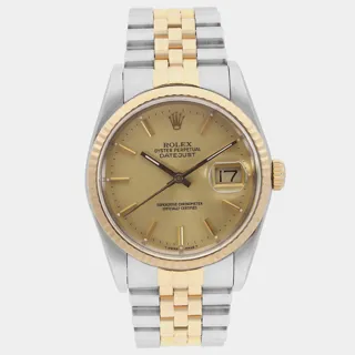 Rolex Datejust 16233 Stainless steel and 18k yellow gold Champagne