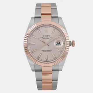 Rolex Datejust 126331 41mm Stainless steel and 18k rose gold Champagne