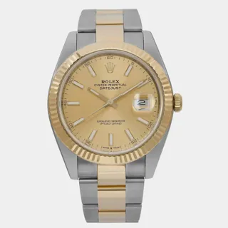 Rolex Datejust 126333 Stainless steel and 18k yellow gold Champagne