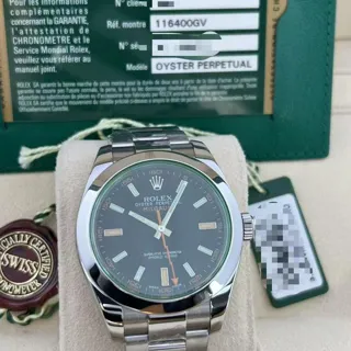 Rolex Milgauss 116400GV 40mm Stainless steel Black