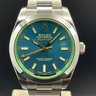 Rolex Milgauss 116400GV 40mm Stainless steel Blue