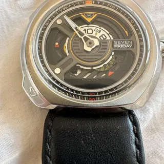 Sevenfriday SF-W1/01 47mm Stainless steel Black