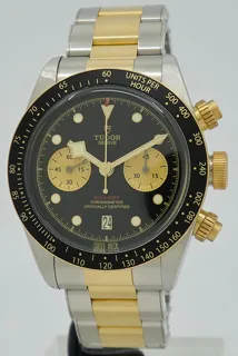 Tudor Black Bay Chrono S&G 79363N 41mm Yellow gold and Stainless steel Black