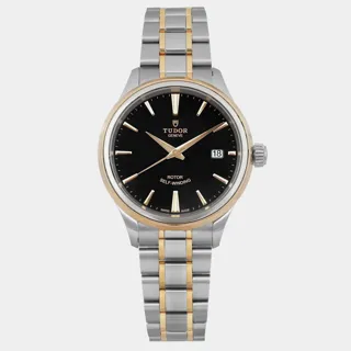 Tudor Style 12503-0003 Yellow gold and Stainless steel Black