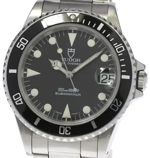 Tudor Submariner 75090 36mm Stainless steel Black