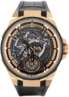 Ulysse Nardin Executive 6215-400/02 45mm Rose gold Black