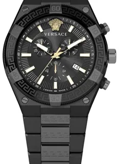 Versace VESO01022 46mm Stainless steel Black