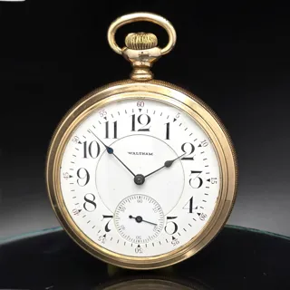 Waltham Watch Company Vanguard Yellow Gold Filled White