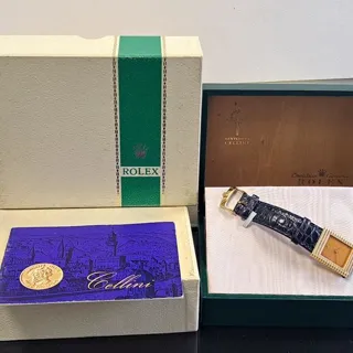 Rolex Cellini King Midas 4012 25mm Yellow gold Blue