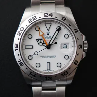 Rolex Explorer II 216570 ( II 216570 ) 42mm Stainless steel White