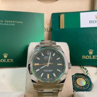 Rolex Milgauss 116400GV 40mm Stainless steel Black