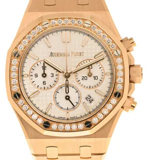 Audemars Piguet Royal Oak Chronograph 26715OR.ZZ.1356OR.01 Rose gold Silver