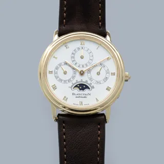 Blancpain Villeret 5395-1418A 18k yellow gold White