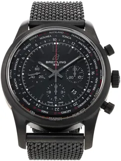 Breitling Transocean Chronograph MB0510 Stainless steel Black