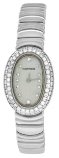 Cartier Baignoire Mini 2369 18k white gold White