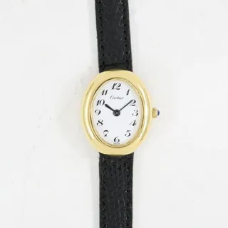 Cartier Baignoire A 23mm Yellow gold White