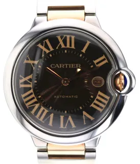 Cartier Ballon Bleu 3001 Stainless steel Brown