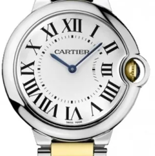 Cartier Ballon Bleu 36mm W69008Z3 36mm Stainless steel White