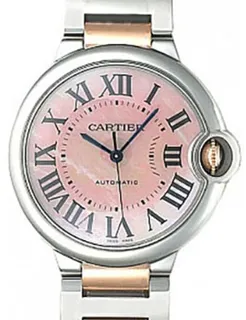 Cartier Ballon Bleu 36mm W6920033 36mm Rose gold and Stainless steel Pink