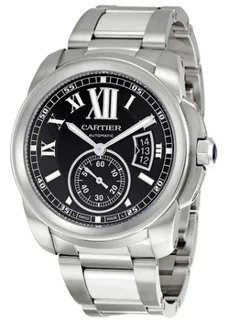 Cartier Calibre de Cartier W7100016 Stainless steel Black