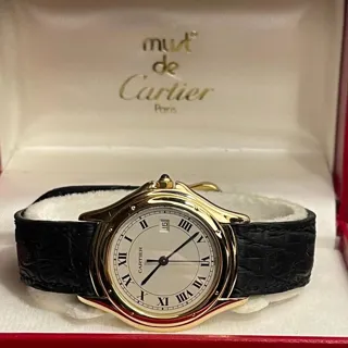 Cartier Cougar 887920 33mm Yellow gold White