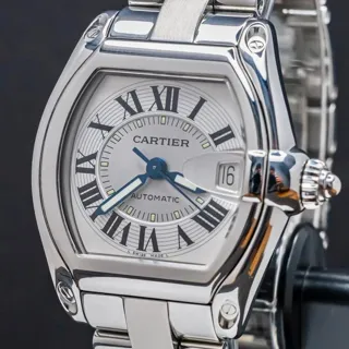 Cartier Roadster W62000V3 38mm Stainless steel Silver