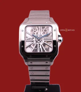 Cartier Santos de Cartier Skeleton WHSA0007 Stahl