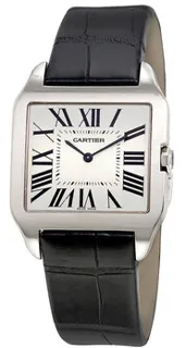 Cartier Santos Dumont W2007051 18k white gold Silver