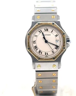 Cartier Santos Octagon 187902 Stainless steel Silver